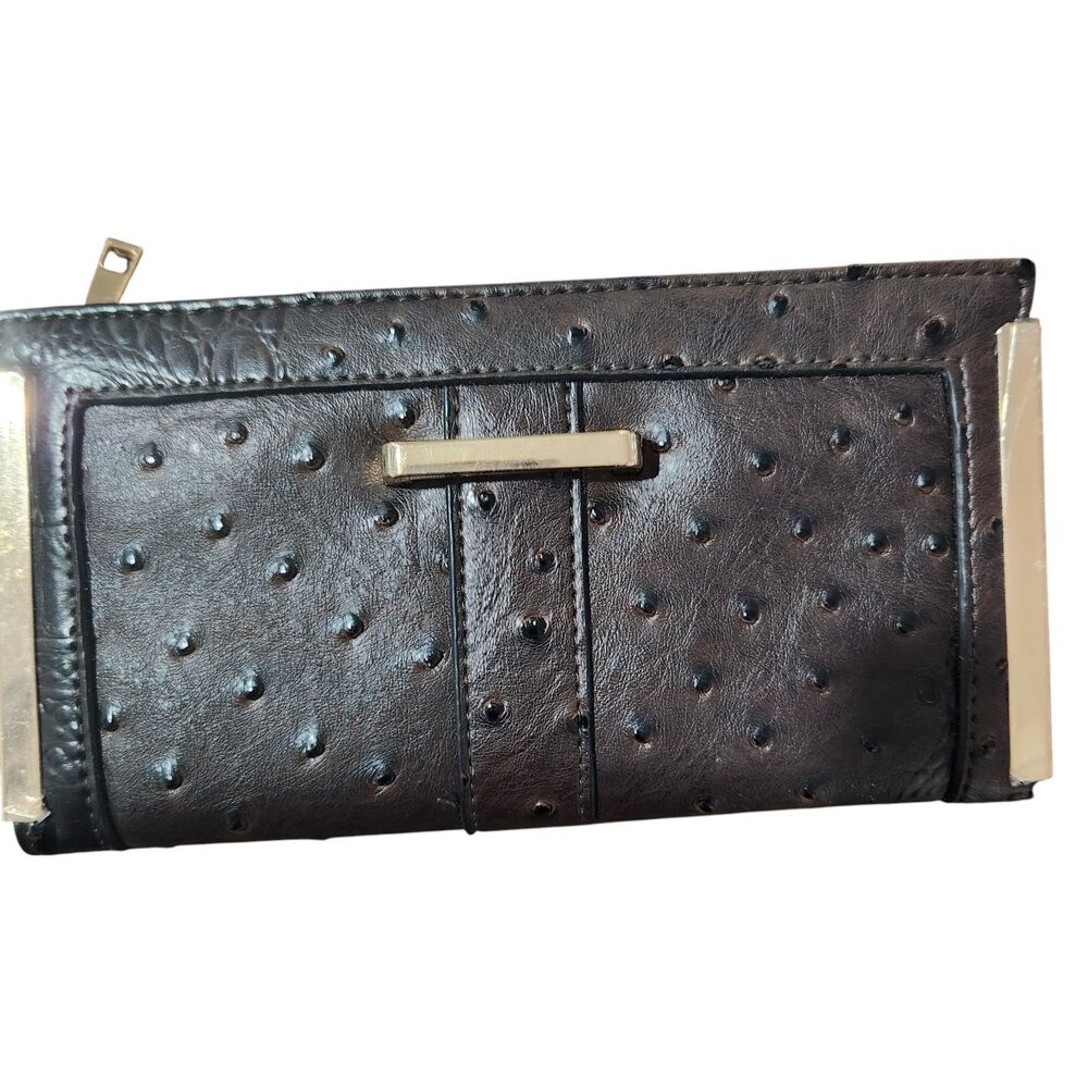 Ostrich Retro Two Fold‎ Wallet Classic Everyday Capsule Old Money Quiet Luxury